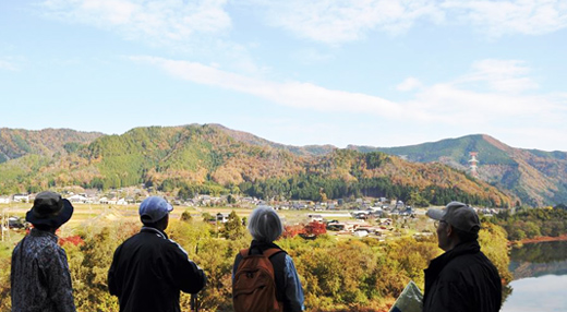 紅葉の遊歩道